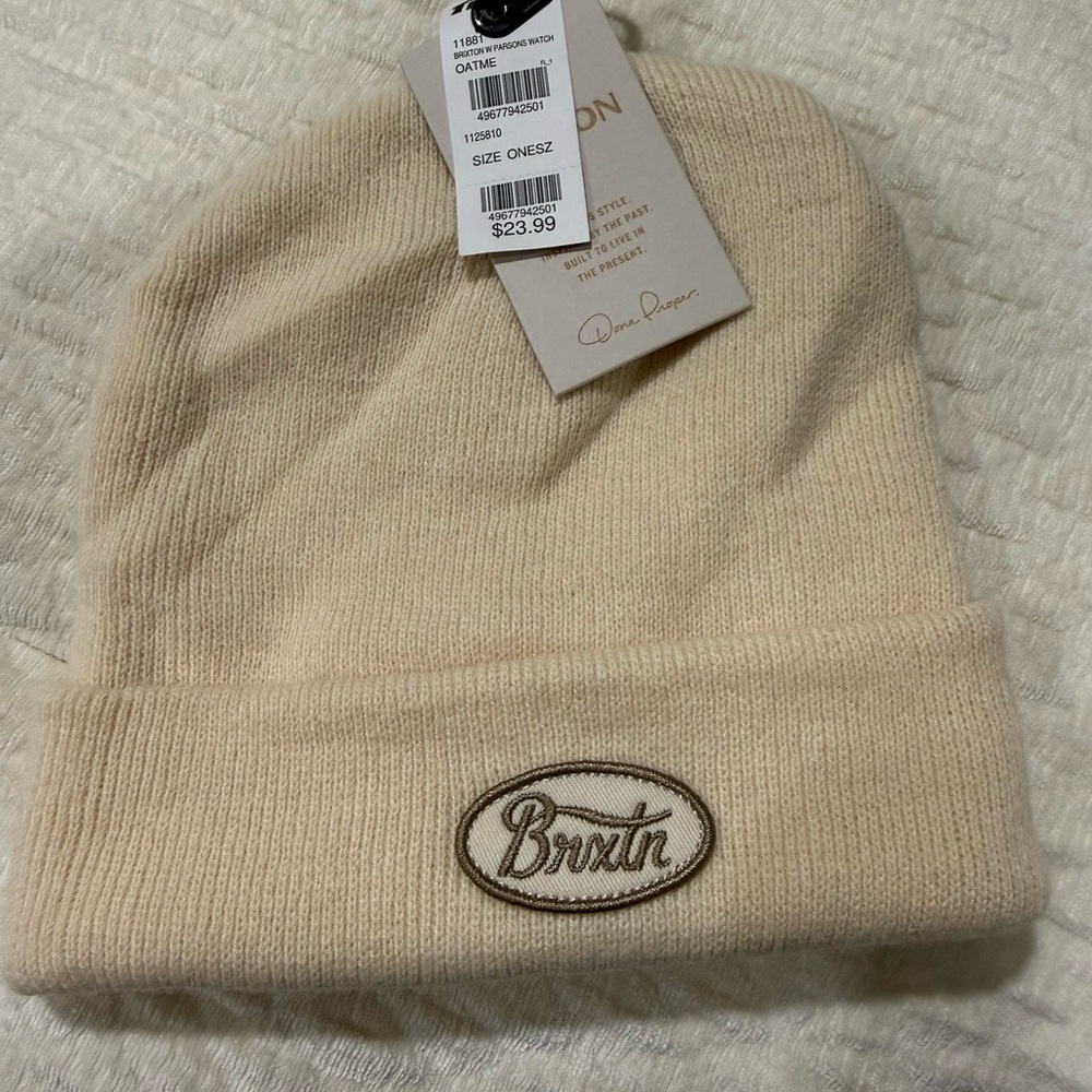 Brixton Cream Knit Beanie